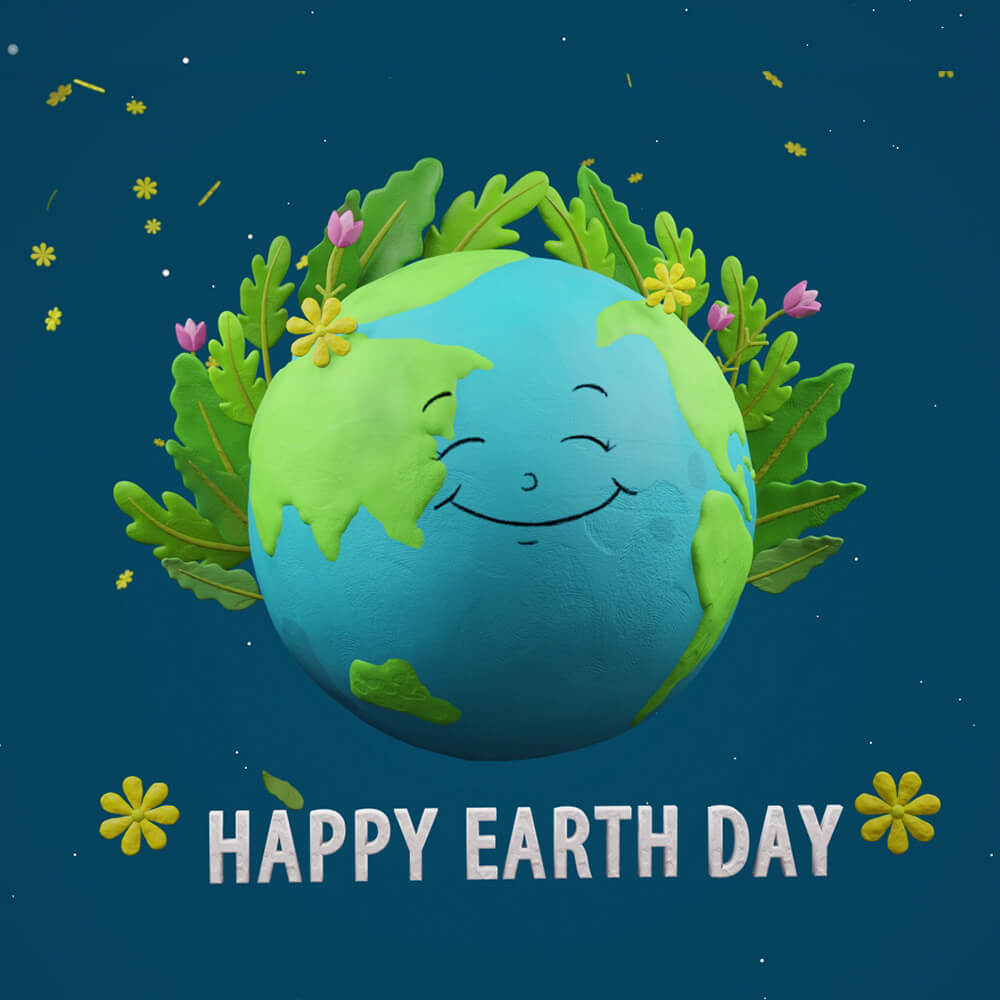 Happy Earth Day 3D Public Service Advertisement